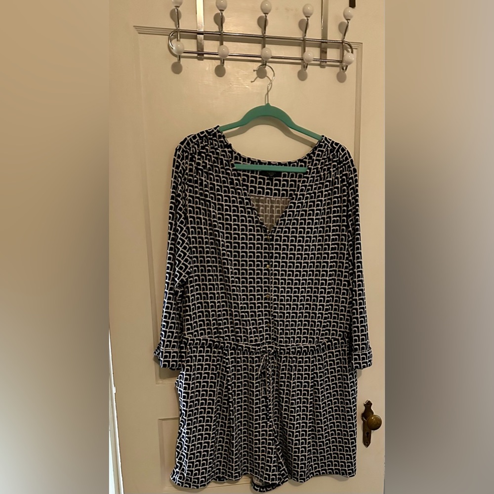 Kaari Blue Curvy romper